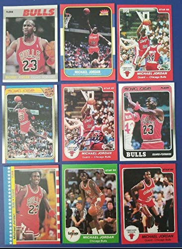 Michael Jordan Chicago Bulls Lot of 9 Reprint Basketball Cards