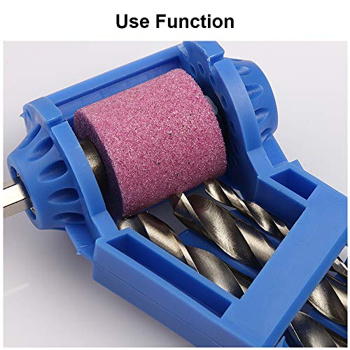 Drill Grinder Grinding Tool for Drill Polishing Wheel Drill Bit Sharp Sharpener Diamond Hand Drill Sharpening Tool Portable Drill Powered Tool 2pcs (2, Blue &Orange）