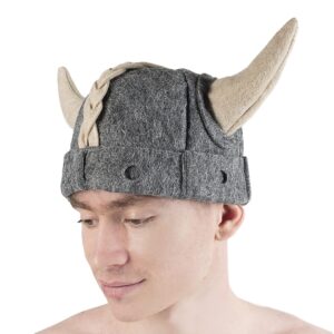 Sauna Hat Viking Russian Banya Hat for Men - Hats Sauna Hat for Men Sauna Hat Finnish Ukraine Sauna Hat Sauna Hat for Men Sauna Hats Russian Gray