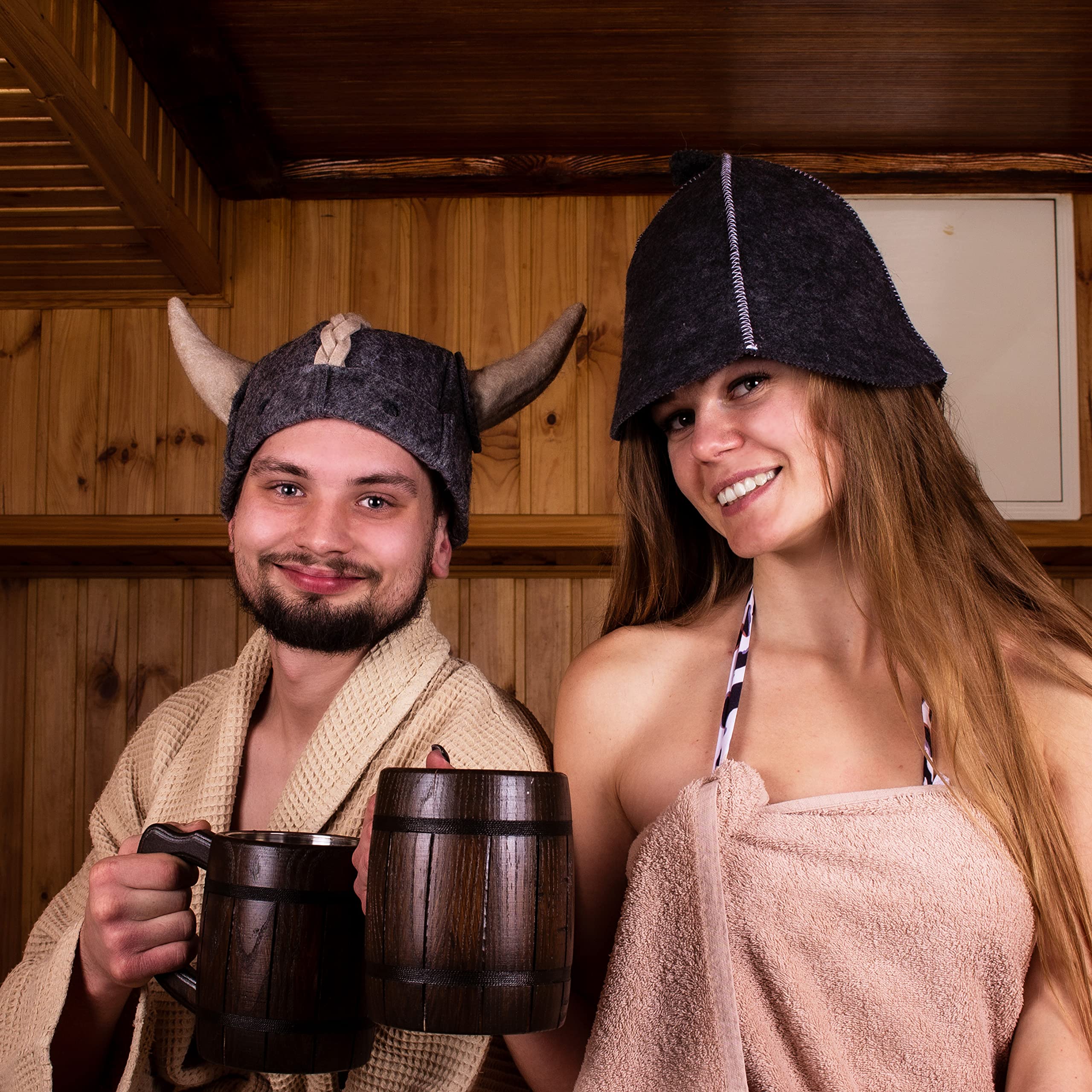 Sauna Hat Viking Russian Banya Hat for Men - Hats Sauna Hat for Men Sauna Hat Finnish Ukraine Sauna Hat Sauna Hat for Men Sauna Hats Russian Gray