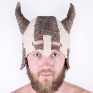 SHSH trade group Wool Banya Hat for Men Knight - Viking Sauna Hat Felt - Russian Wool Banya Hat Sauna Hats