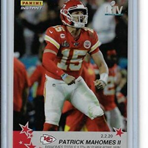 2019 Panini America Instant Football #185 Patrick Mahomes II Kansas City Chiefs Super Bowl LIV Totals 3 TDS in Win 2.2.20 1 of 480 Produced