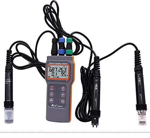 RaeSung AZ86031 Water Quality Meter Dissolved Oxygen Tester pH Meter pH Conductivity Salinity Temperature Meter