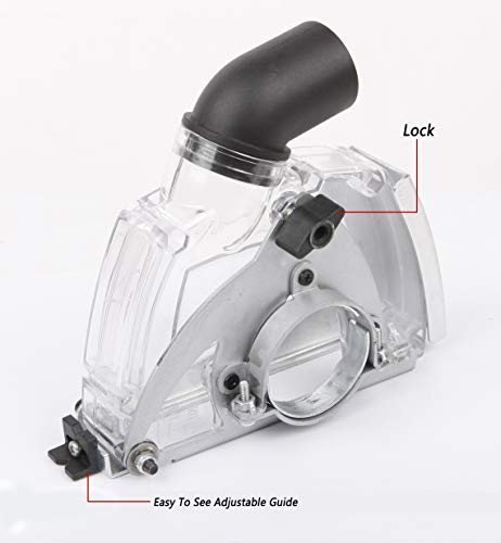 Aidelife Cutting Dust Shroud for Angle Grinders 4.5"/5" + Diamond Saw Blade 5"