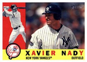 2009 topps heritage #237 xavier nady new york yankees mlb baseball card nm-mt