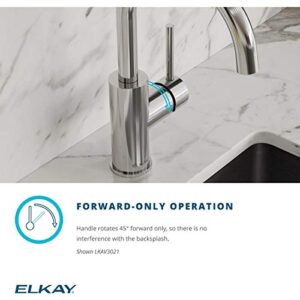 Elkay Avado Single Hole Bar Faucet with Pull-down Spray and Lever Handle, Matte Black