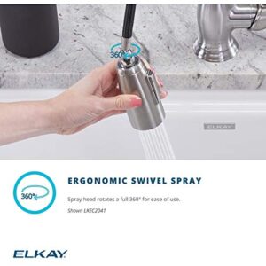 Elkay Avado Single Hole Bar Faucet with Pull-down Spray and Lever Handle, Matte Black