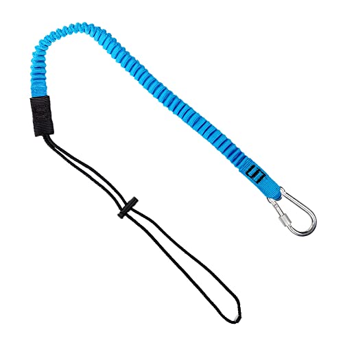 Palmer Safety Tool Lanyard w/Single Carabiner & Adjustable Loop End, Maximum Strength 7KG / 15.0lbs, 52" Total Length, Aluminum Screw Lock Carabiner T2203 (1-Pack)