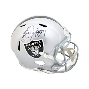 bo jackson autographed oakland raiders speed full-size football helmet - bas coa
