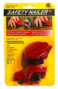 safety nailer combo-pack - for nails, finish nails, screws and staples
