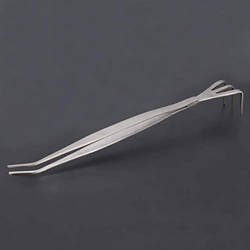 2 in 1 Stainless Steel Bonsai Tools Gardening Tool Root Rake Tweezers for Bonsai Planter