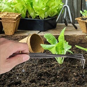2 in 1 Stainless Steel Bonsai Tools Gardening Tool Root Rake Tweezers for Bonsai Planter