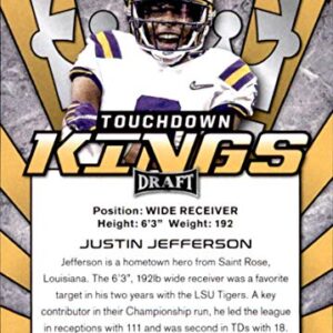 2020 Leaf Draft Touchdown Kings #87 Justin Jefferson Football Card