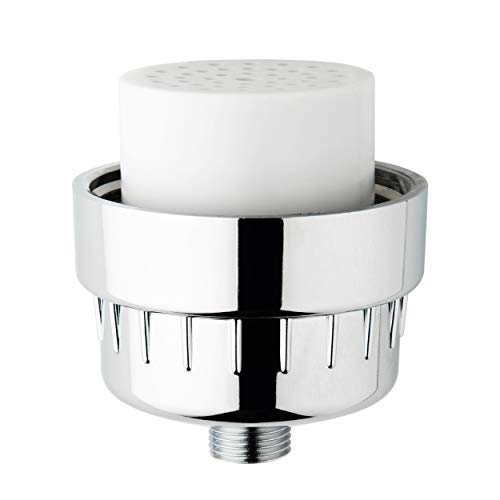 iSpring FSF2 15-Stage Universal Shower Filter Replacement Cartridge, Improves Conditions of Skin, Hair, and Nails, White