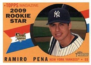 2009 topps heritage #660 ramiro pena new york yankees (high series) mlb baseball card (rc - rookie card) nm-mt