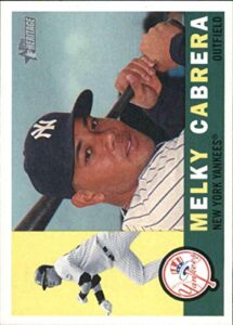 2009 topps heritage #640 melky cabrera new york yankees (high series) mlb baseball card nm-mt