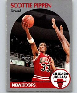 1990-91 nba hoops #69 scottie pippen chicago bulls official basketball trading card