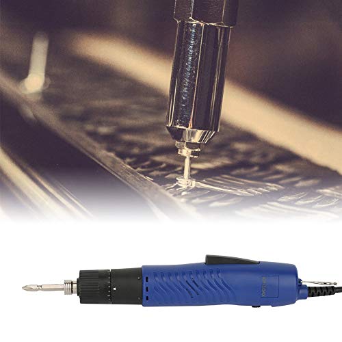 WALFRONT Electric Screwdriver Adjustable Torque 1/4" Handheld Straight Shank Practical Repair Kit 900RPM Fit Screw 2-6mm(US Plug 110V)