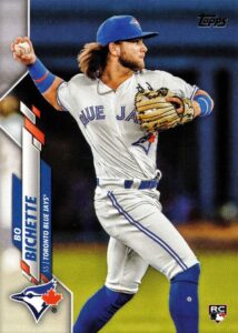 2020 topps baseball #78 bo bichette rookie card - 1st official rookie card