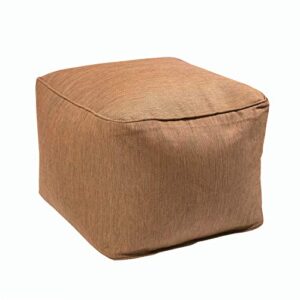 decor therapy 7388-01407537 outdoor pouf, cashew brown