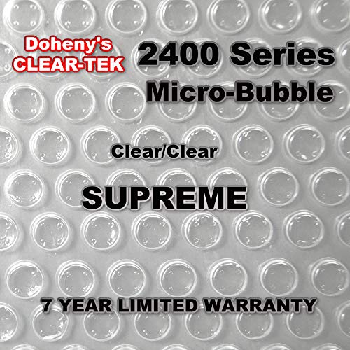 Doheny's Clear-Tek Micro-Bubble Solar Covers for In-Ground Swimming Pools | Increase Your Pools Solar Energy Absorption by Up to 25% (18' x 36', 3200 Ultimate Series Clear)