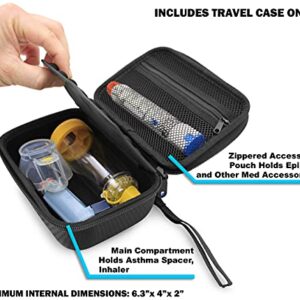 CASEMATIX Travel Case Compatible with Asthma Inhaler, Spacer and More - Includes Case Only