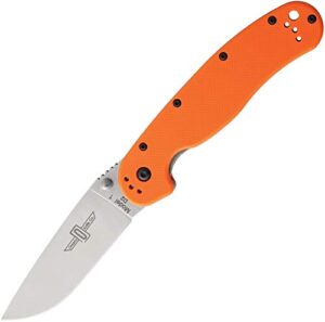 ontario knife company rat 1 orange d2 steel on8867or