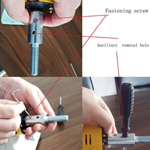 EMILYPRO Shaft Arbor Extension 1/2" and 5/8"/ Motor Arbor Threaded Shaft Adapter Longer Version for Buffing Grinding Wheels / For Bench Grinder - Right 1 Pack