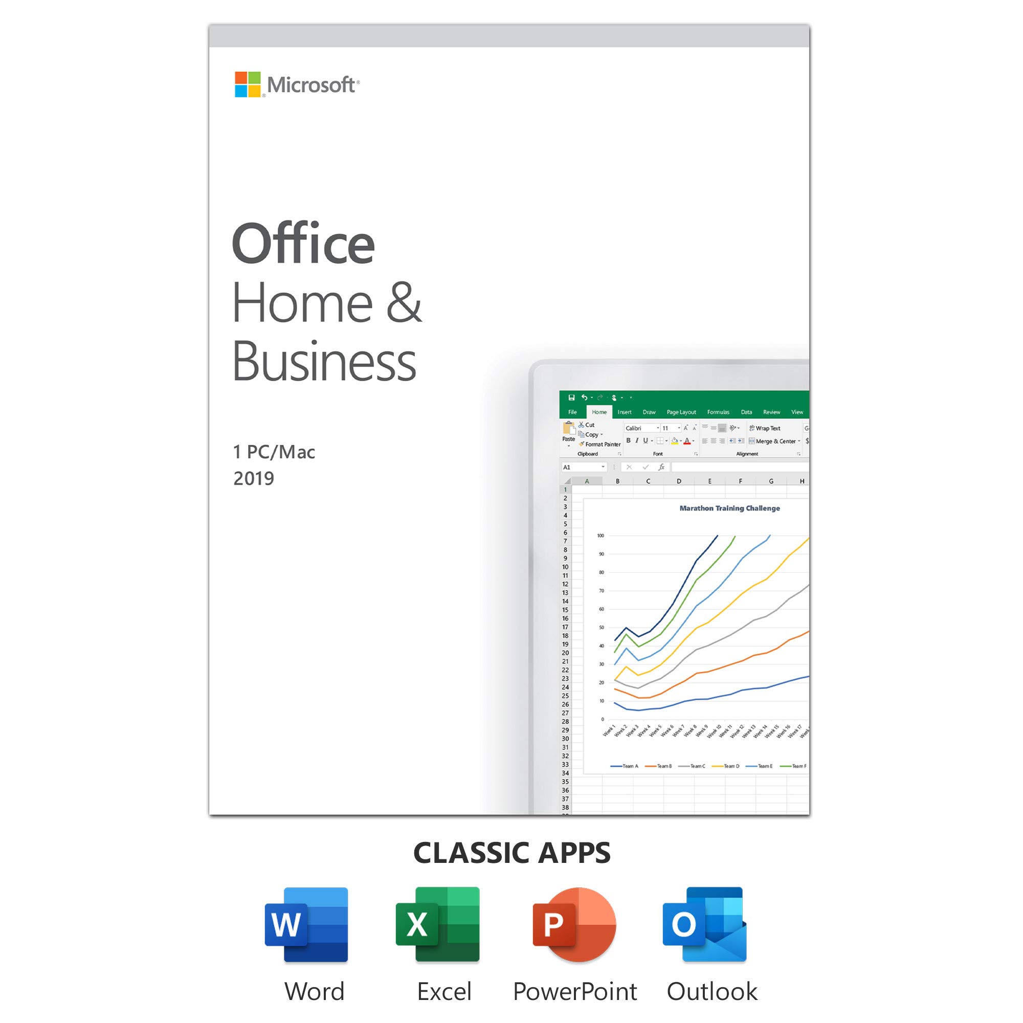 Microsoft Office Home and Business 2019 for 1 User