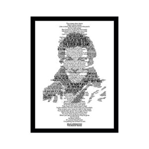 bruce springsteen - thunder road music wall art decor, this ready to frame song lyric wall art poster print is good for music room, pop-rock band decor, studio, and room decor, unframed -11 x 14”