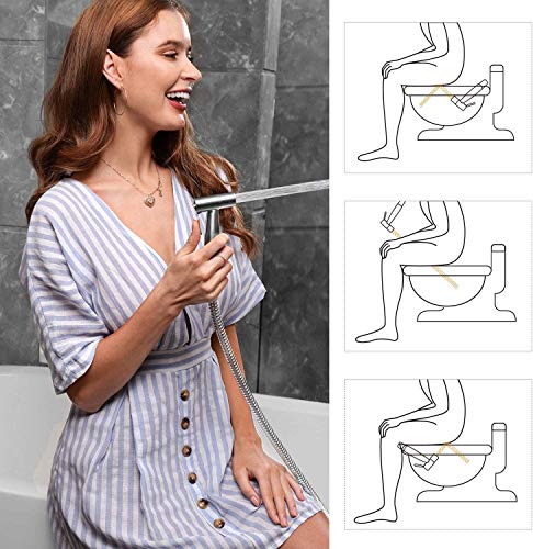 Faucet Bidet Sprayer for Toilet - with Faucet Splitter, 59 inch Hose and Hook up, Sink for Kitchen or Bathroom