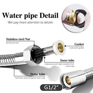 Faucet Bidet Sprayer for Toilet - with Faucet Splitter, 59 inch Hose and Hook up, Sink for Kitchen or Bathroom