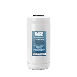 ispring fcrc15b lead reducing replacement filter, ultra high capacity, 10"x4.5", fits whole house water filtration system wgb21b-pb, 4.5"x4.5"x10", white