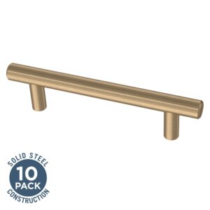 Franklin Brass Bar Cabinet Pull, Champagne Bronze, 3-3/4 in (96mm) Drawer Handle, 10 Pack, BAR096Z-CZ-B