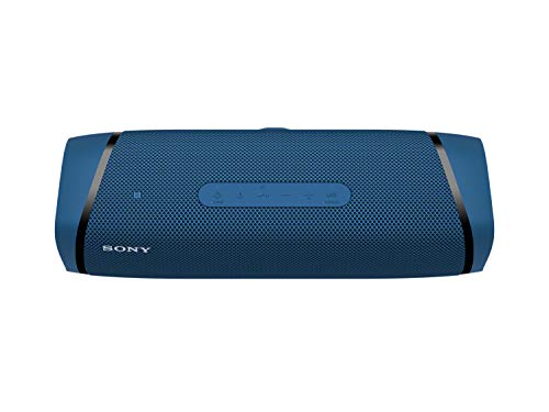 Sony SRS-XB43 EXTRA BASS Wireless Bluetooth Powerful Portable Speaker, IP67 Waterproof & Durable for Home, Outdoor, and Travel, 24 Hour Battery, Party Lights, USB Type-C, and Speakerphone, Blue