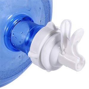 2 Pack Water Jug Dispenser Valve Water Jug Cap Bottle Spout Reusable Plastic Spigot Faucet for 55mm Non Threaded Crown Top Drinking Bottle