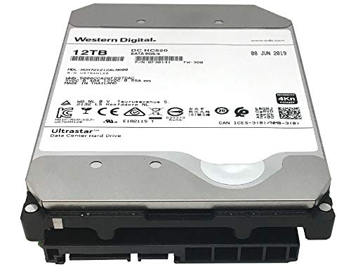 Western Digital Ultrastar DC HC520 HUH721212ALN600 12TB 7200RPM 256MB Cache SATA 6.0Gb/s 3.5" Enterprise Hard Drive (Renewed)