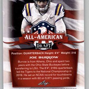 2020 Leaf Draft #61 Joe Burrow RC - LSU Tigers Cincinnati Bengals (All-American) (RC - Rookie Card) NM-MT NFL Trading Football Card