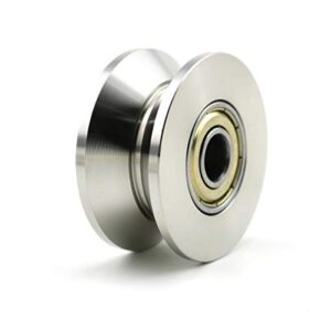 heyous v groove stainless steel silent pulley - 600lb, silver tone