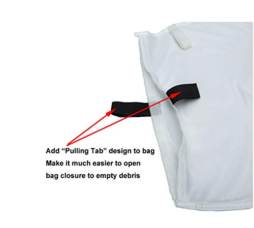 ATIE Pool Cleaner Fine Mesh Bag with Hook and Loop Fastener Enclosure Compatible with Pentair Kreepy Krauly Legend, Platinum Pool Cleaner Debris Bag 360002 and EU16 Bag