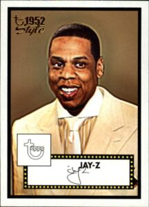 2005-06 topps style 1952 basketball #165 jay-z hip-hop artist official nba trading card design of '52 baseball