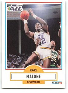 basketball nba 1990-91 fleer #188 karl malone #188 nm jazz