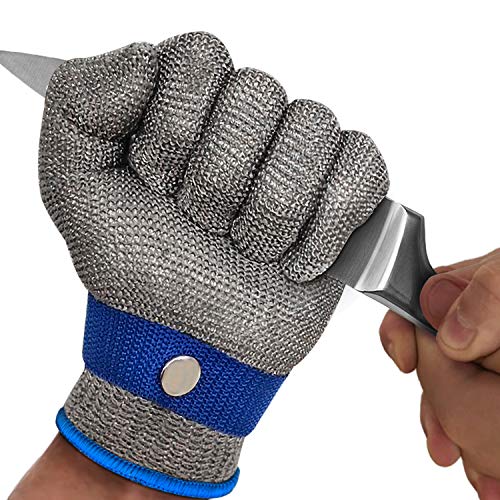 MAFORES Level 9 Cut Resistant Glove, Grey, Large