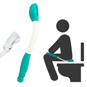 kirimon long reach comfort toilet wiping aids tools - self assist bathroom bottom buddy wiping toilet aid for limited mobility,elderly, pregnancy,disabled, arthritis,shoulder or back pain,surgery
