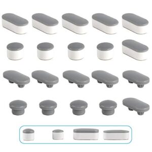 10 Pieces Toilet Seat Bumpers, Universal Buffer Toilet Lid Rubber Bumpers Each One with 2 Thickness TPE Pads(2 Heights) Strong Adhesive Bidet Bumpers Used for Home, Hotel, Hospital