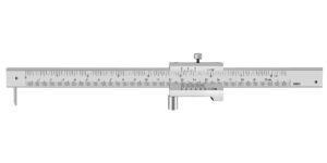 zlksker parallel crossed caliper 0-20cm (0-8 inch) with 2 carbide scriber/needle, stainless steel vernier calipers, marking gauge, marking tool