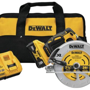 DEWALT 20V MAX* XR Circular Saw, 7-1/4-Inch, Brushless, Power Detect Tool Technology (DCS574W1)
