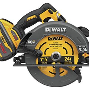 DEWALT FLEXVOLT 60V MAX* Circular Saw with Brake Kit, 7-1/4-Inch (DCS578X1)