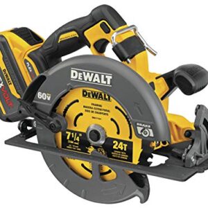 DEWALT FLEXVOLT 60V MAX* Circular Saw with Brake Kit, 7-1/4-Inch (DCS578X1)