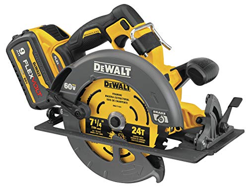 DEWALT FLEXVOLT 60V MAX* Circular Saw with Brake Kit, 7-1/4-Inch (DCS578X1)